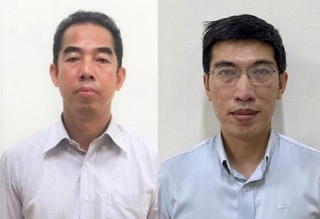 2 bị can Tô Anh Dũng (trái) và Nguyễn Quang Linh. Ảnh nguồn: TTXVN