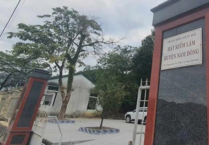 Hạt Kiểm lâm huyện Nam Đông nơi ông Sơn công tác trước khi bị bắt. (Ảnh: Công Thành)