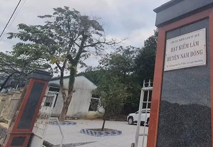 Hạt Kiểm lâm huyện Nam Đông nơi ông Sơn công tác trước khi bị bắt. (Ảnh: Công Thành)