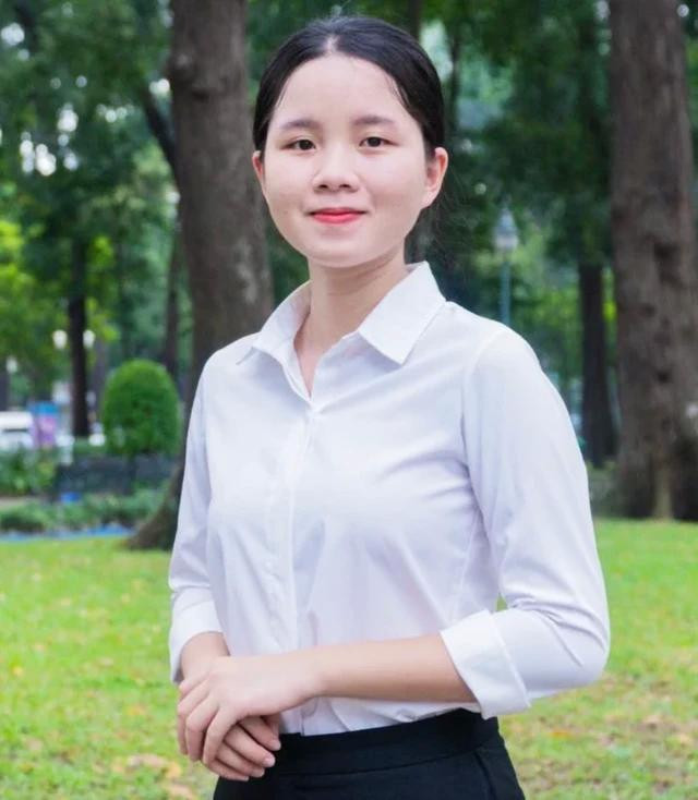 Đào Thị Thủy Tiên - Sinh viên Trường ĐH Bách khoa TP.HCM, giải thưởng Nữ sinh khoa học công nghệ năm 2023 của T.Ư Đoàn. Ảnh: NVCC