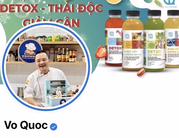 Chủ tài khoản Facebook Vo Quoc là đầu bếp Võ Quốc. (Ảnh chụp màn hình)