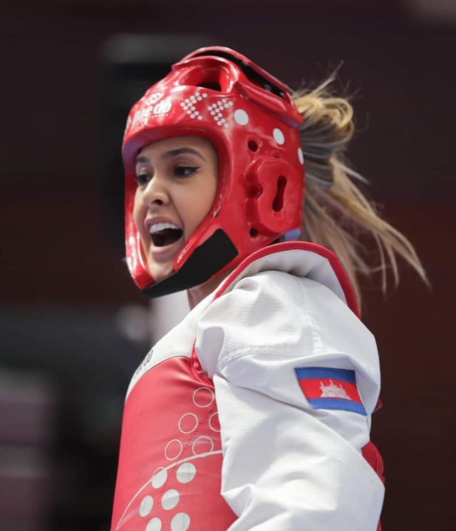 &quot;Hot girl taekwondo&quot; Cassandre Nicole Tubbs. Ảnh chụp màn hình trang SIAM SPORTS