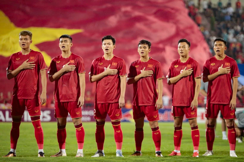 Tuyển U23 Việt Nam nằm ở Bảng D tại Vòng Chung kết U23 châu Á 2024. (Ảnh: Việt Anh/Vietnam+) Tuyển U23 Việt Nam nằm ở Bảng D tại Vòng Chung kết U23 châu Á 2024. (Ảnh: Việt Anh/Vietnam+)