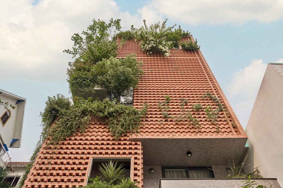 Ngôi nhà này ở vị trí hướng Tây - Tây Nam trong một khu phố ở TP HCM nên có bức xạ mặt trời gay gắt và nắng nóng trực tiếp vào buổi trưa nên gia chủ mong muốn có một môi trường sống mát mẻ, nhiều cây xanh để giảm bớt tác động của thời tiết.