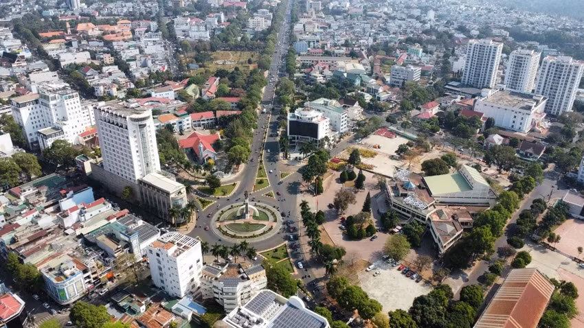 Trung tâm TP Buôn Ma Thuột. Ảnh: VŨ LONG