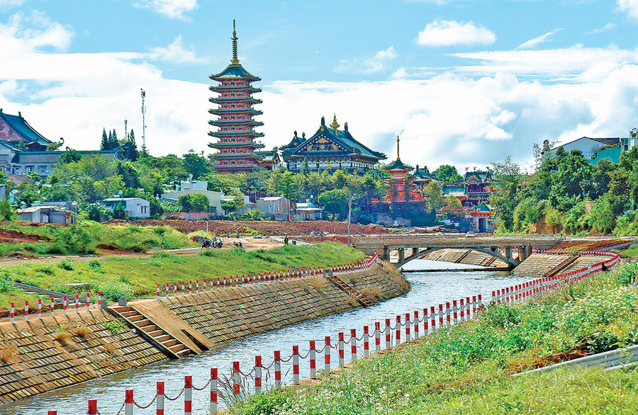 Khu vực suối Hội Phú (TP. Pleiku) hôm nay. Ảnh: Đ.T