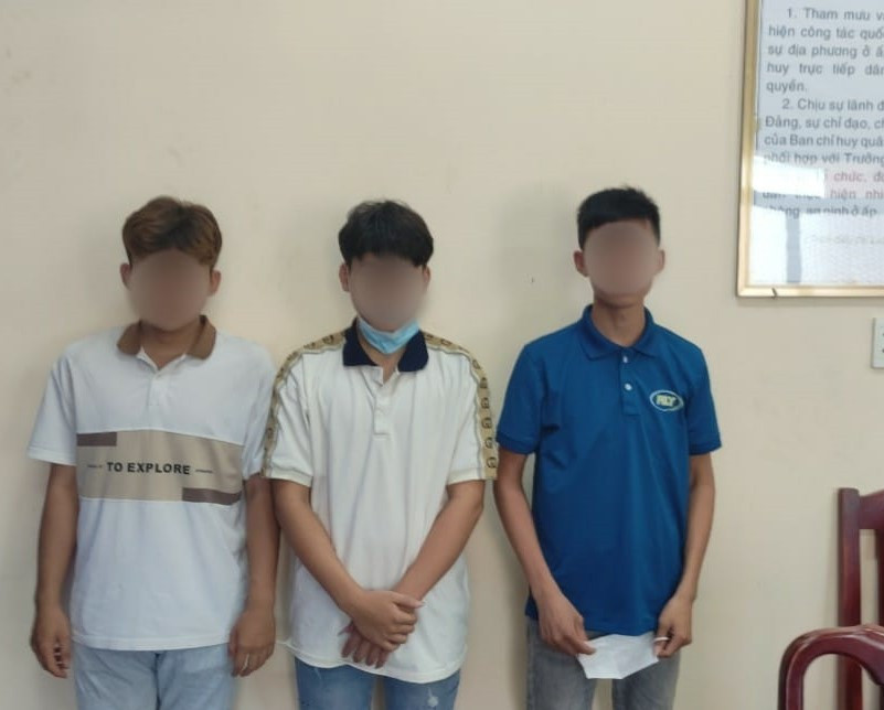 Các đối tượng thanh thiếu niên trong vụ việc. Ảnh: CABC Các đối tượng thanh thiếu niên trong vụ việc. Ảnh: CABC