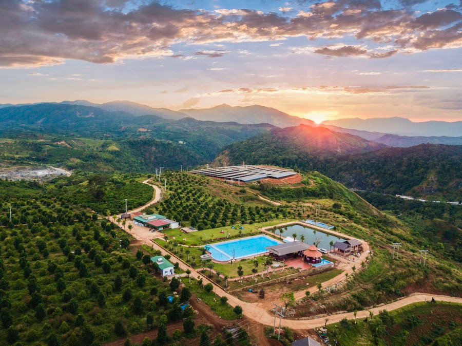 Farmstay Sâm Phát (thị trấn Ia Ly, Chư Păh) nhìn từ trên cao. Ảnh đơn vị cung cấp Farmstay Sâm Phát (thị trấn Ia Ly, Chư Păh) nhìn từ trên cao. Ảnh đơn vị cung cấp