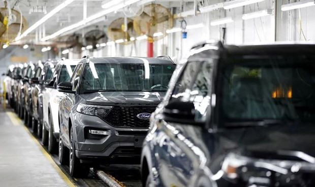 Những mẫu xe Ford Explorer 2020 tại Nhà máy lắp ráp Chicago của Ford ở Chicago, Illinois, Mỹ, ngày 24/6/2019. (Nguồn: Reuters)