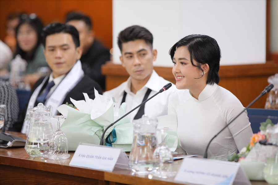 Gia Hân, Hoàng Sơn làm đại sứ truyền thông. Ảnh: Ban tổ chức.