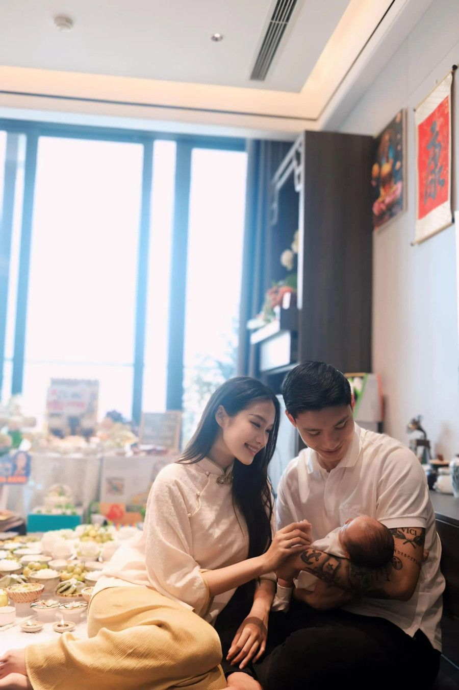 Đoàn Văn Hậu và Doãn Hải My làm đám cưới từ cuối năm 2023. Ảnh: FBNV