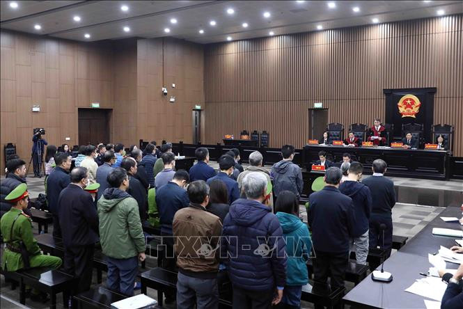 Quang cảnh phiên tuyên án. Ảnh: Phạm Kiên/TTXVN Quang cảnh phiên tuyên án. Ảnh: Phạm Kiên/TTXVN