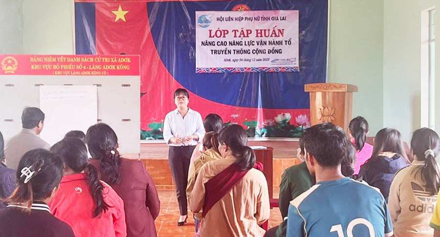 Quang cảnh lớp tập huấn. Ảnh: Minh Vy
