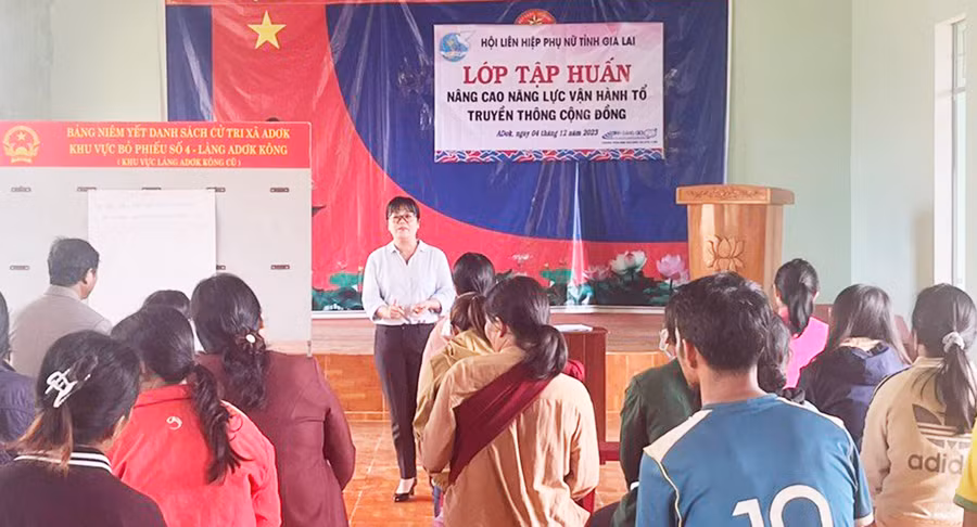 Quang cảnh lớp tập huấn. Ảnh: Minh Vy