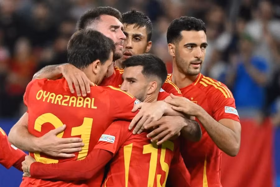 Tây Ban Nha chưa tìm được đối thủ xứng tầm ở EURO 2024. (Nguồn: Getty Images)