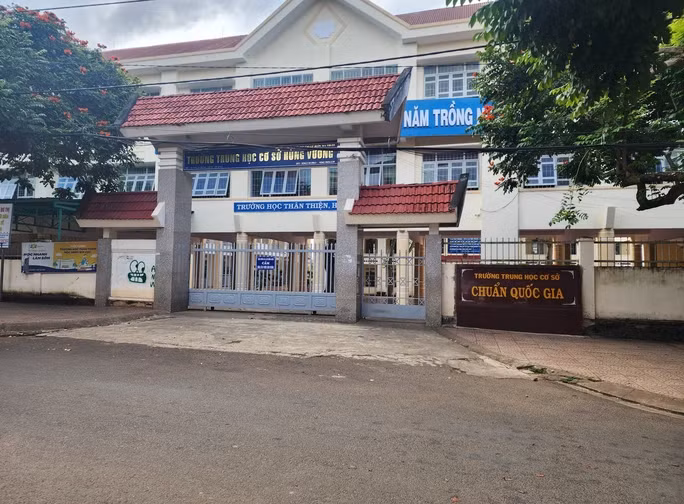 Trường THCS Hùng Vương đã báo cáo sự việc cho cơ quan chức năng