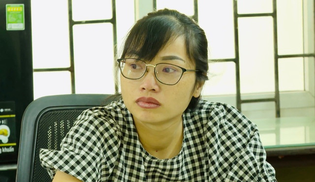 Khởi tố nhân viên thử việc ngân hàng lừa gần 9 tỉ đồng - Ảnh 1. Bị can Nguyễn Thị Uyên. Ảnh: HỮU THANH