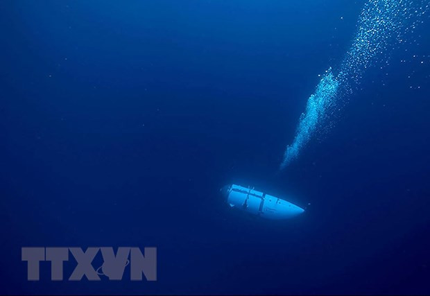 Tàu lặn Titan thuộc sở hữu của công ty tư nhân Ocean Gate. (Ảnh: AFP/TTXVN)