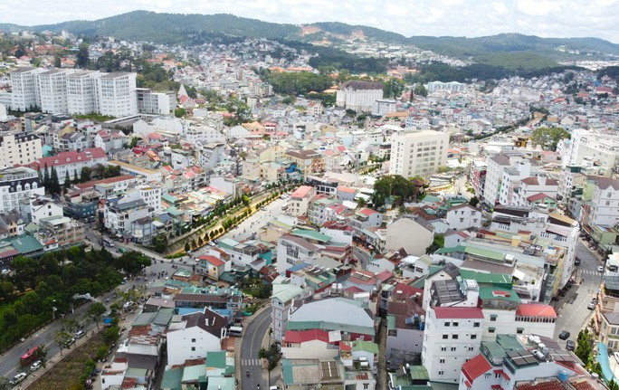 Một góc trung tâm TP Đà Lạt.