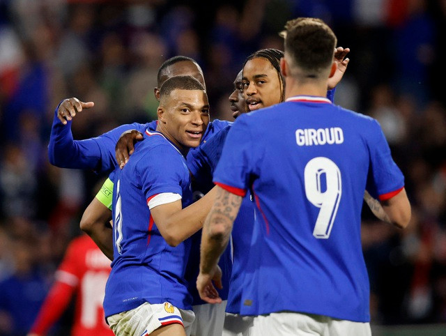 Kylian Mbappe cuối trận ấn định chiến thắng 3-0 cho tuyển Pháp Kylian Mbappe cuối trận ấn định chiến thắng 3-0 cho tuyển Pháp