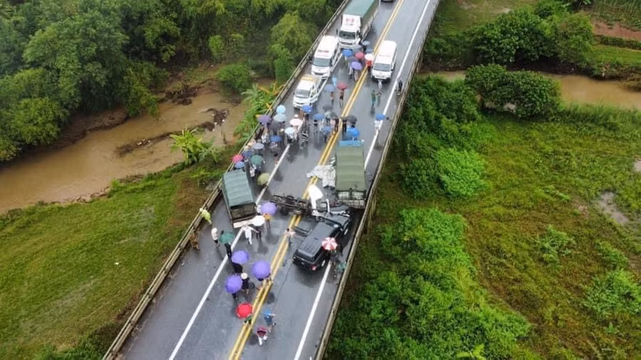 Hiện trường vụ tai nạn