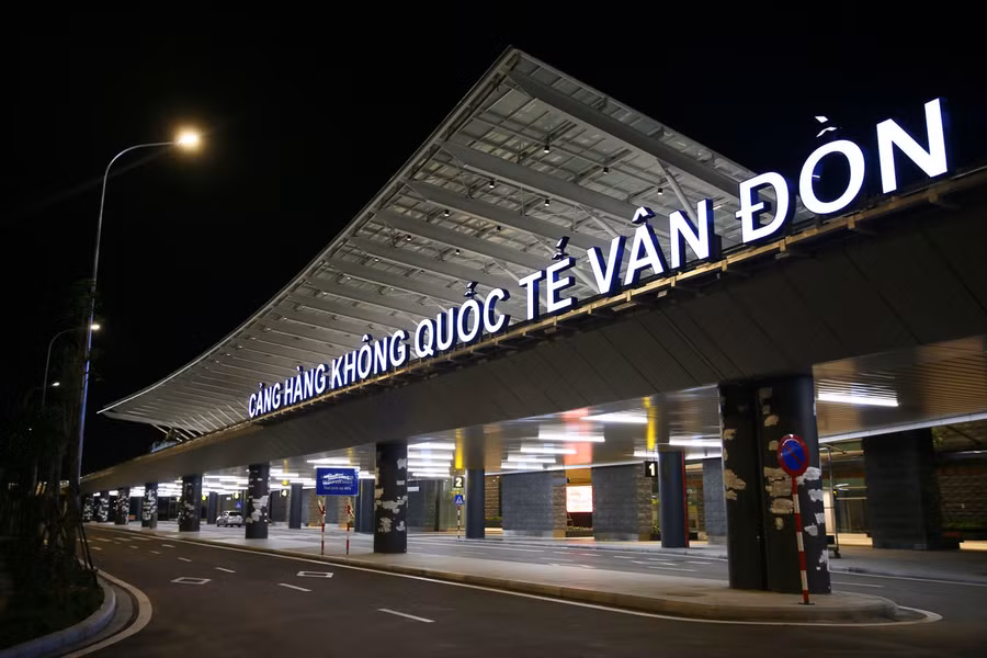 Cảng hàng không quốc tế Vân Đồn. Ảnh nguồn Báo Tin Tức