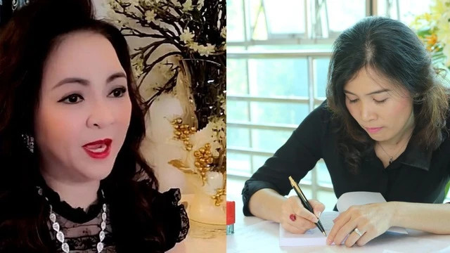 Bà Nguyễn Phương Hằng (bên trái) và Đặng Thị Hàn Ni