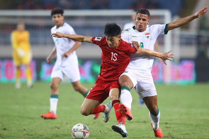 Đội tuyển Việt Nam thi đấu quả cảm trước Iraq. Đội tuyển Việt Nam thi đấu quả cảm trước Iraq.