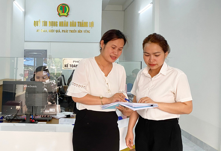 Các quỹ tín dụng nhân dân đã làm tốt vai trò cung ứng nguồn vốn nhỏ lẻ cho nông hộ và hộ sản xuất kinh doanh quy mô nhỏ. Ảnh: Sơn Ca
