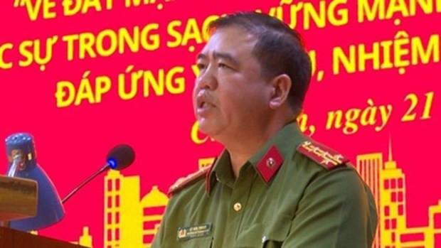 Nguyên Trưởng Công an thành phố Chí Linh Lê Văn Thoan. (Ảnh: Công an tỉnh Hải Dương) Nguyên Trưởng Công an thành phố Chí Linh Lê Văn Thoan. (Ảnh: Công an tỉnh Hải Dương)