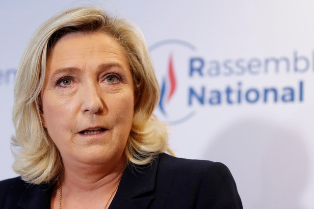 Bà Marine Le Pen, lãnh đạo Đảng Tập hợp Quốc gia (RN) cực hữu của Pháp. Ảnh: Reuters