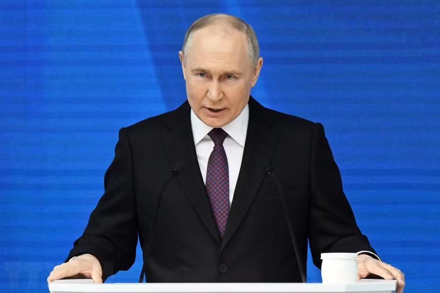 Ông Vladimir Putin được dự báo sẽ tiếp tục thắng cử trong cuộc bầu cử Tổng thống Nga. (Ảnh: AFP/TTXVN)