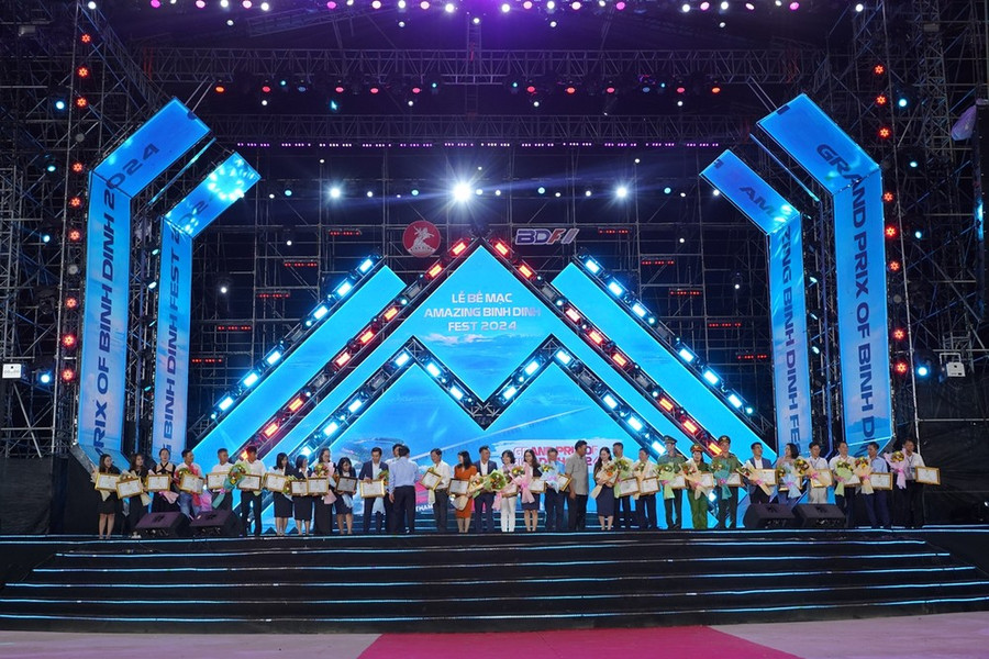 Lễ Bế mạc Tuần lễ Amazing Binh Dinh Fest 2024. (Ảnh do Ban Tổ chức cung cấp)
