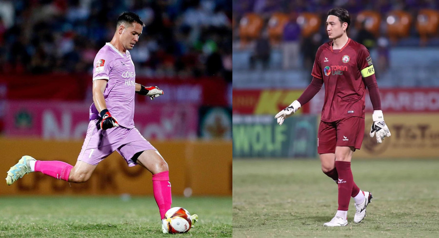 Filip Nguyễn (trái) và Đặng Văn Lâm sẽ cạnh tranh cho vị trí thủ môn số 1 ở đội tuyển Việt Nam. ẢNH: MINH TÚ Filip Nguyễn (trái) và Đặng Văn Lâm sẽ cạnh tranh cho vị trí thủ môn số 1 ở đội tuyển Việt Nam. ẢNH: MINH TÚ
