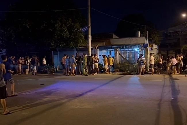 Hiện trường vụ tai nạn.