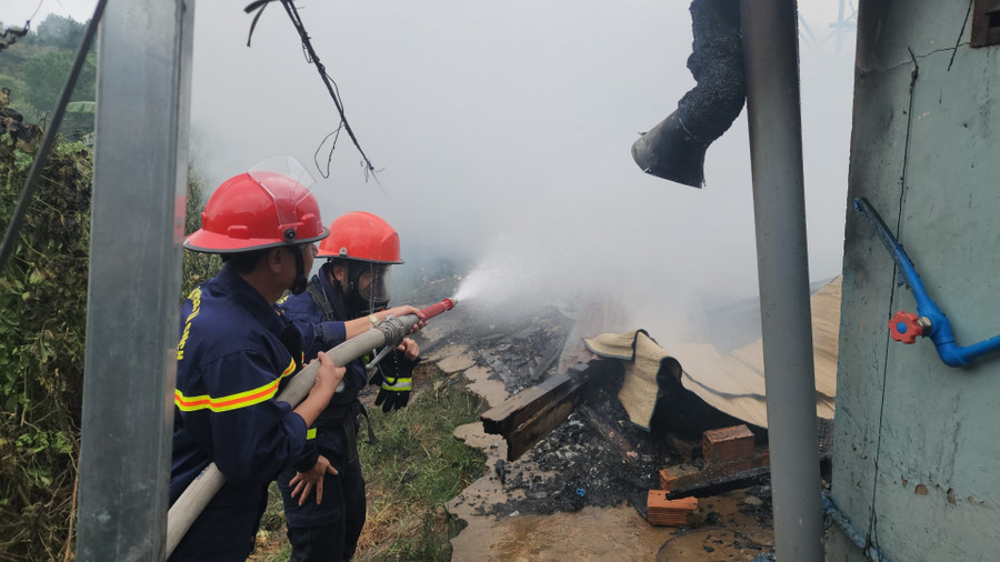 Phó Thủ tướng chỉ đạo tập trung khắc phục hậu quả vụ cháy ở Đà Lạt, Lâm Đồng (ảnh nguồn LĐ online)