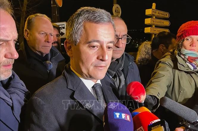 Bộ trưởng Nội vụ Pháp Gerald Darmanin. Ảnh: AFP/TTXVN Bộ trưởng Nội vụ Pháp Gerald Darmanin. Ảnh: AFP/TTXVN
