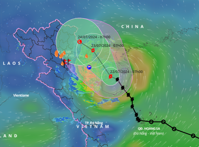 Dự báo mới nhất về đường đi và vùng ảnh hưởng của bão số 2. Dự báo mới nhất về đường đi và vùng ảnh hưởng của bão số 2.