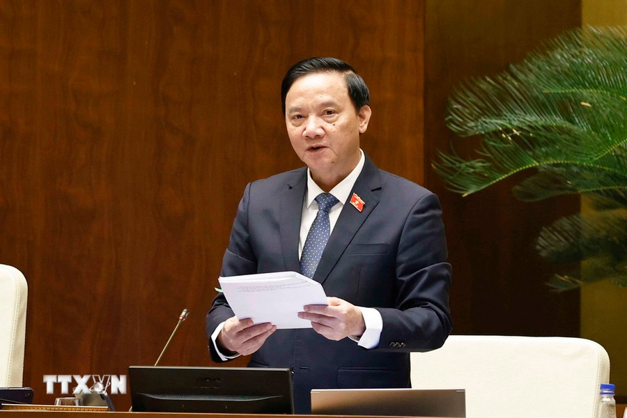 Phó Chủ tịch Quốc hội Nguyễn Khắc Định điều hành phiên chất vấn và trả lời chất vấn. (Ảnh: Doãn Tấn/TTXVN) Phó Chủ tịch Quốc hội Nguyễn Khắc Định điều hành phiên chất vấn và trả lời chất vấn. (Ảnh: Doãn Tấn/TTXVN)