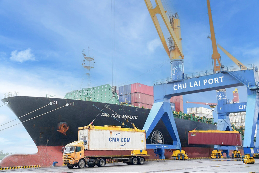 Cảng Chu Lai phục vụ xuất khẩu nông sản với chi phí tối ưu. Cảng Chu Lai phục vụ xuất khẩu nông sản với chi phí tối ưu.