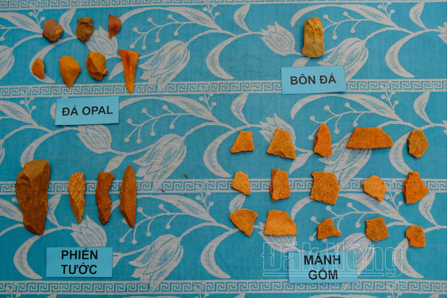 Các hiện vật được tìm thấy tại di chỉ thôn 8