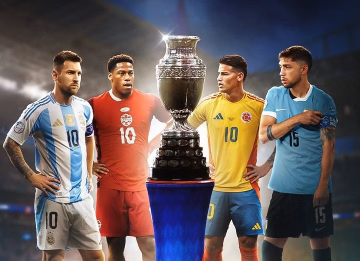 Hai cặp bán kết Copa America 2024. (Nguồn: B/R Football)