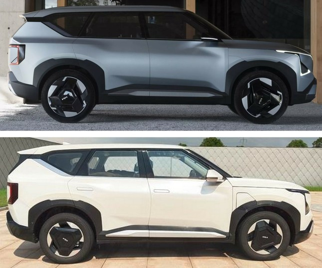 Phiên bản sản xuất của EV5 không có nhiều điểm khác biệt với bản concept.
