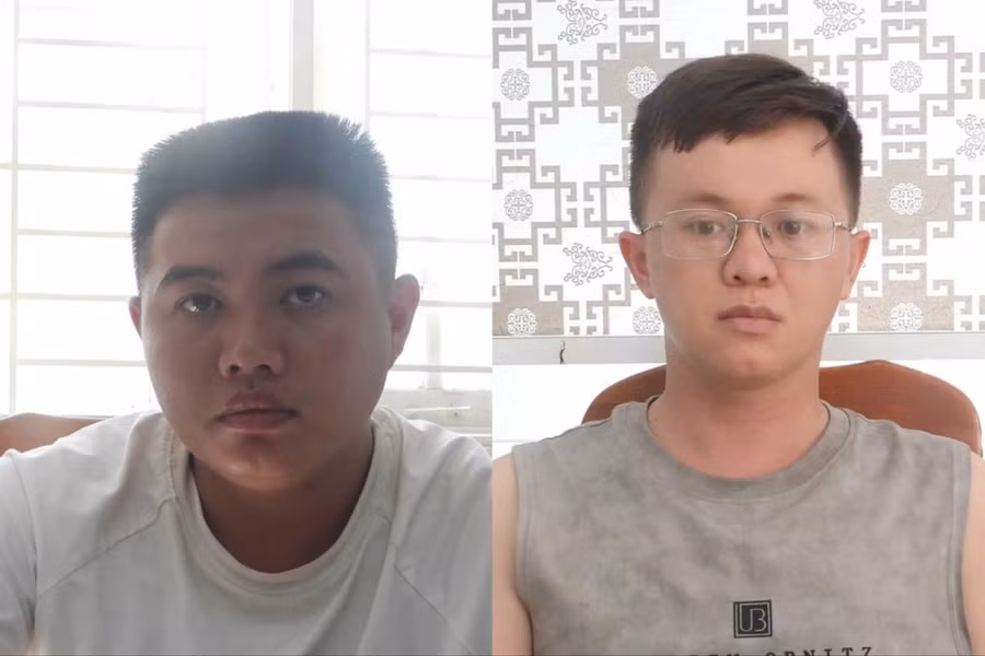 Đối tượng Cao Văn Hiếu và Mai Thanh Quốc. Ảnh: CACC