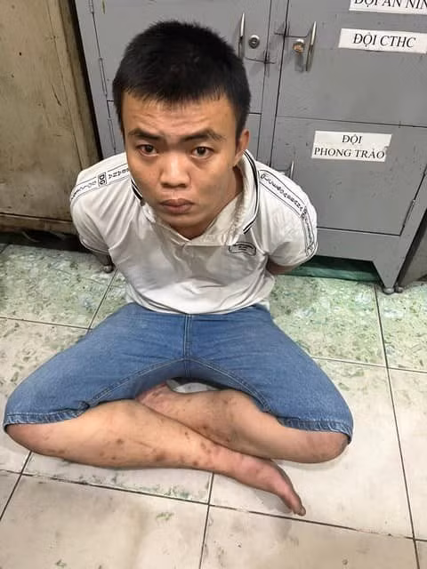 Trần Quang Vinh lúc bị bắt