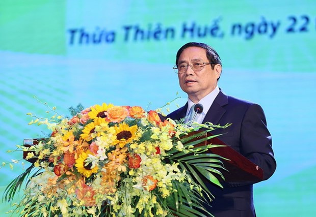 Thủ tướng Phạm Minh Chính phát biểu tại Hội nghị Biểu dương Người có công với Cách mạng Tiêu biểu Toàn quốc năm 2023. (Ảnh: Dương Giang/TTXVN) Thủ tướng Phạm Minh Chính phát biểu tại Hội nghị Biểu dương Người có công với Cách mạng Tiêu biểu Toàn quốc năm 2023. (Ảnh: Dương Giang/TTXVN)