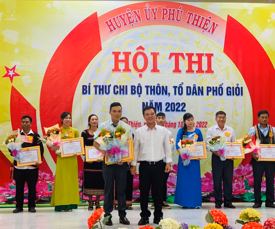 Huyện ủy Phú Thiện tổ chức Hội thi bí thư chi bộ thôn, tổ dân phố giỏi năm 2022. Ảnh: Vũ Chi