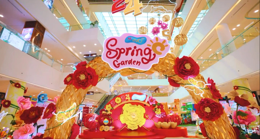 Tại SC ViVo City được dựng mô hình khu vườn mùa xuân với những sắc hoa quen thuộc của ngày tết. Mang thông điệp về sức sống và mầm xanh mới của mùa xuân, chào đón một năm sung túc, an khang. Ảnh: SC ViVo City Tại SC ViVo City được dựng mô hình khu vườn mùa xuân với những sắc hoa quen thuộc của ngày tết. Mang thông điệp về sức sống và mầm xanh mới của mùa xuân, chào đón một năm sung túc, an khang. Ảnh: SC ViVo City