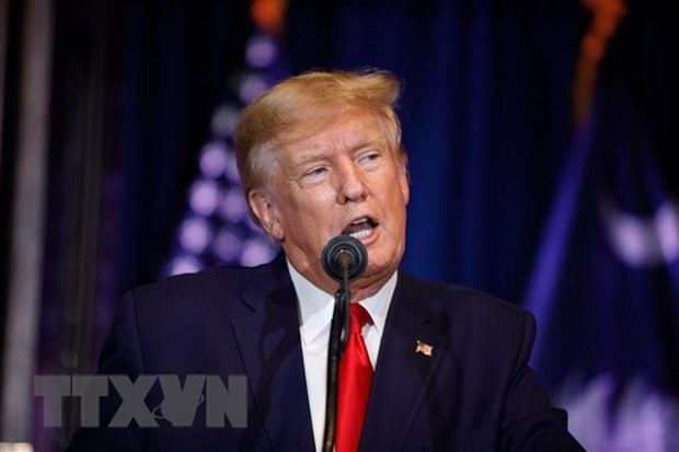 Cựu Tổng thống Donald Trump phát biểu tại Columbia, Nam Carolina, ngày 28/1/2023. (Ảnh: AFP/TTXVN)