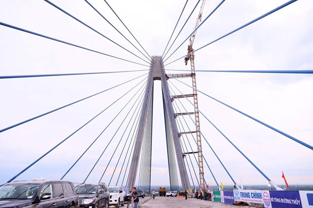 Cầu Mỹ Thuận 2. (Ảnh: Dương Giang/TTXVN) Cầu Mỹ Thuận 2. (Ảnh: Dương Giang/TTXVN)